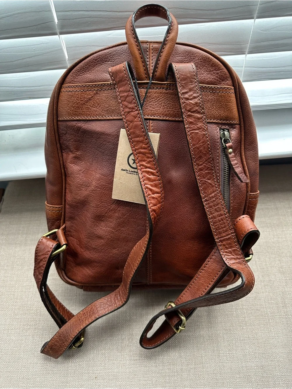 Aaron‎ leather goods mini backpack NWT